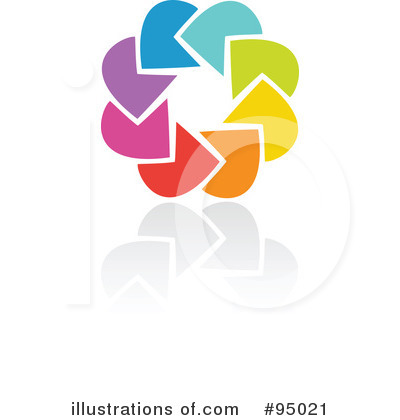 Royalty-Free (RF) Rainbow Logo Clipart Illustration by elena - Stock Sample #95021