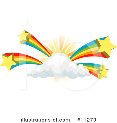 Rainbows Clipart #11279 by AtStockIllustration
