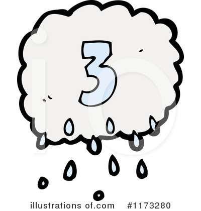 Royalty-Free (RF) Raincloud Clipart Illustration by lineartestpilot - Stock Sample #1173280