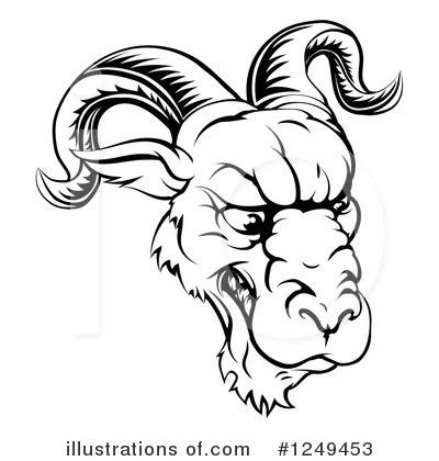 Royalty-Free (RF) Ram Clipart Illustration by AtStockIllustration - Stock Sample #1249453