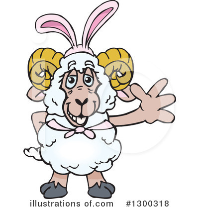Sheep Clipart #1300318 by Dennis Holmes Designs