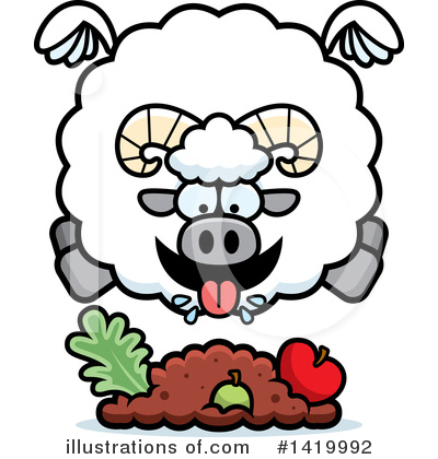 Sheep Clipart #1419992 by Cory Thoman