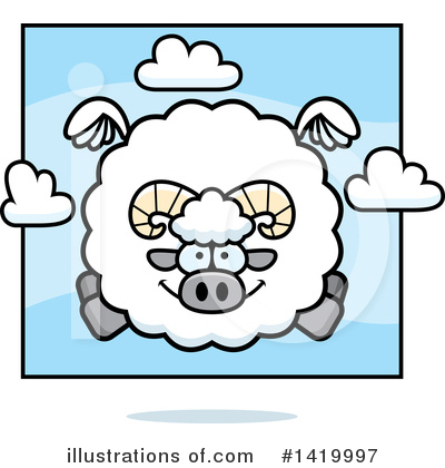 Sheep Clipart #1419997 by Cory Thoman