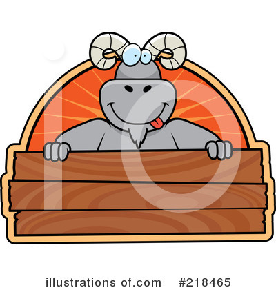 Royalty-Free (RF) Ram Clipart Illustration by Cory Thoman - Stock Sample #218465