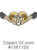 Ram School Mascot Clipart #1361120 by Mascot Junction