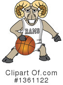Ram School Mascot Clipart #1361122 by Mascot Junction