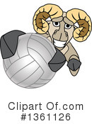 Ram School Mascot Clipart #1361126 by Mascot Junction