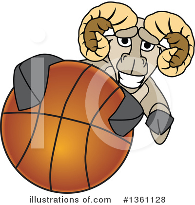 Royalty-Free (RF) Ram School Mascot Clipart Illustration by Mascot Junction - Stock Sample #1361128