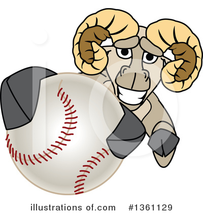 Royalty-Free (RF) Ram School Mascot Clipart Illustration by Mascot Junction - Stock Sample #1361129