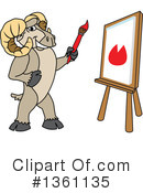 Ram School Mascot Clipart #1361135 by Mascot Junction