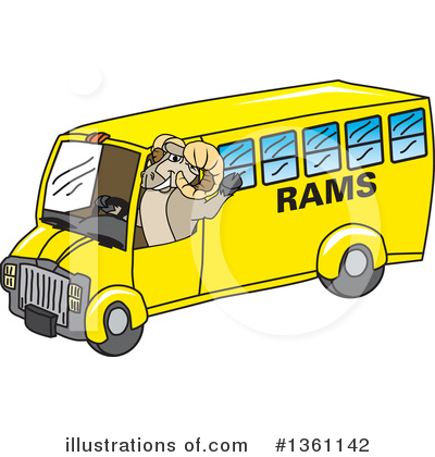 Royalty-Free (RF) Ram School Mascot Clipart Illustration by Mascot Junction - Stock Sample #1361142