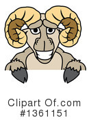 Ram School Mascot Clipart #1361151 by Mascot Junction