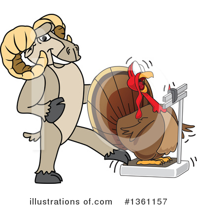 Royalty-Free (RF) Ram School Mascot Clipart Illustration by Mascot Junction - Stock Sample #1361157