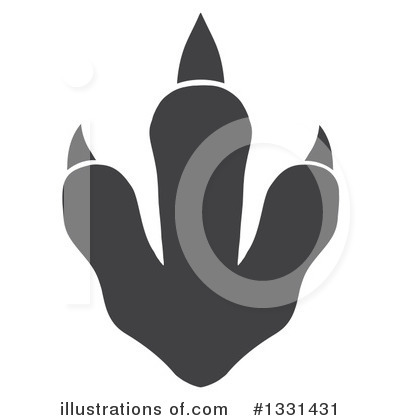 Paw Print Clipart #1331431 by Hit Toon