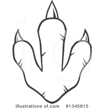 Paw Print Clipart #1345815 by Hit Toon
