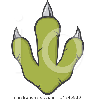 Paw Print Clipart #1345830 by Hit Toon