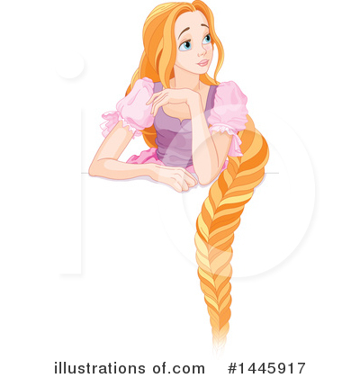 Royalty-Free (RF) Rapunzel Clipart Illustration by Pushkin - Stock Sample #1445917