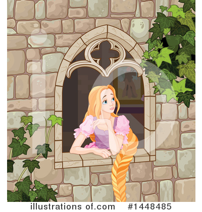 Royalty-Free (RF) Rapunzel Clipart Illustration by Pushkin - Stock Sample #1448485