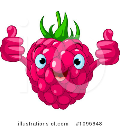 Royalty-Free (RF) Raspberry Clipart Illustration by Pushkin - Stock Sample #1095648