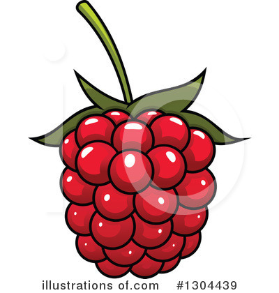 Royalty-Free (RF) Raspberry Clipart Illustration by Vector Tradition SM - Stock Sample #1304439
