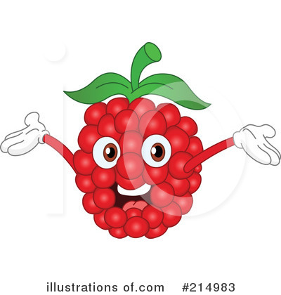 Royalty-Free (RF) Raspberry Clipart Illustration by yayayoyo - Stock Sample #214983