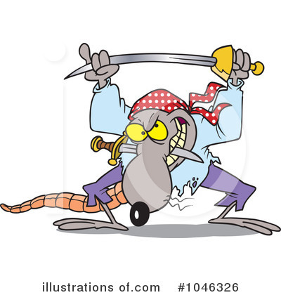 Royalty-Free (RF) Rat Clipart Illustration by toonaday - Stock Sample #1046326