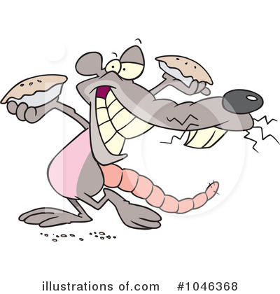 Royalty-Free (RF) Rat Clipart Illustration by toonaday - Stock Sample #1046368
