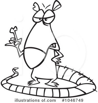 Royalty-Free (RF) Rat Clipart Illustration by toonaday - Stock Sample #1046749