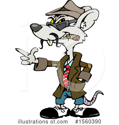 Royalty-Free (RF) Rat Clipart Illustration by Dennis Holmes Designs - Stock Sample #1560390