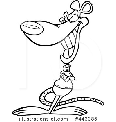 Royalty-Free (RF) Rat Clipart Illustration by toonaday - Stock Sample #443385