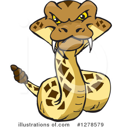 Rattlesnake Clipart #1278579 by Dennis Holmes Designs
