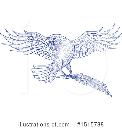 Royalty-Free (RF) Raven Clipart Illustration by patrimonio - Stock Sample #1515788
