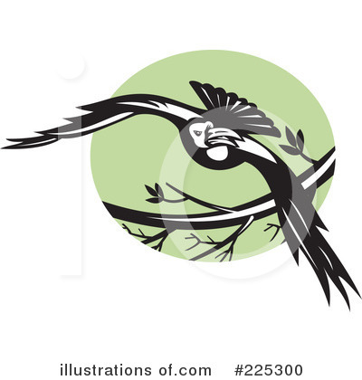 Royalty-Free (RF) Raven Clipart Illustration by patrimonio - Stock Sample #225300