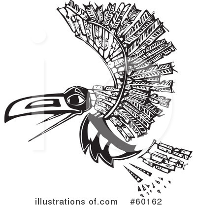 Royalty-Free (RF) Raven Clipart Illustration by xunantunich - Stock Sample #60162