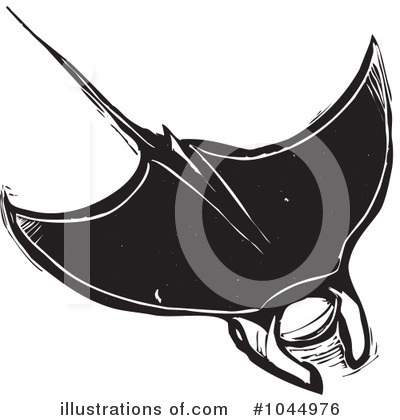 Royalty-Free (RF) Ray Fish Clipart Illustration by xunantunich - Stock Sample #1044976