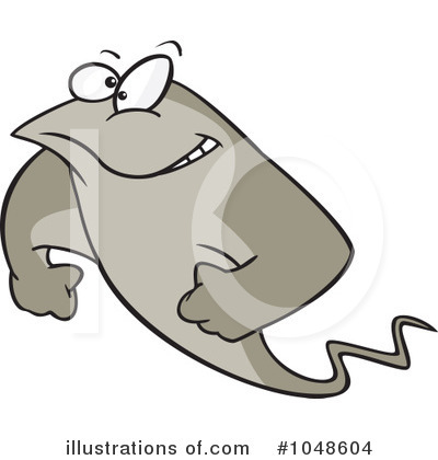 Royalty-Free (RF) Ray Fish Clipart Illustration by toonaday - Stock Sample #1048604