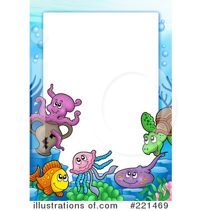 Royalty-Free (RF) Ray Fish Clipart Illustration by visekart - Stock Sample #221469