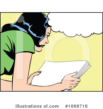Royalty-Free (RF) Reading Clipart Illustration by brushingup - Stock Sample #1068716