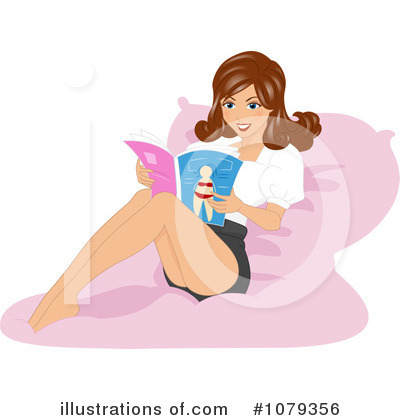 Royalty-Free (RF) Reading Clipart Illustration by BNP Design Studio - Stock Sample #1079356