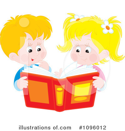Royalty-Free (RF) Reading Clipart Illustration by Alex Bannykh - Stock Sample #1096012
