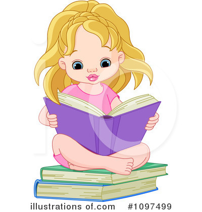 Royalty-Free (RF) Reading Clipart Illustration by Pushkin - Stock Sample #1097499