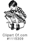 Reading Clipart #1115309 by Prawny Vintage