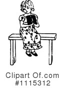 Reading Clipart #1115312 by Prawny Vintage