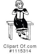 Reading Clipart #1115314 by Prawny Vintage
