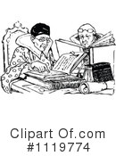 Reading Clipart #1119774 by Prawny Vintage