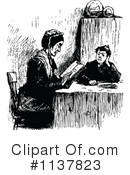 Reading Clipart #1137823 by Prawny Vintage