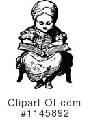 Reading Clipart #1145892 by Prawny Vintage