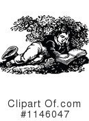 Reading Clipart #1146047 by Prawny Vintage