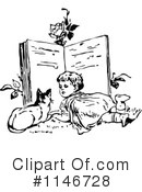Reading Clipart #1146728 by Prawny Vintage