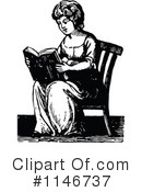 Reading Clipart #1146737 by Prawny Vintage